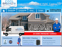 Tablet Screenshot of coolbreezeservicetoday.com